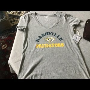 Forty seven brand V neck shirt Nashville predators